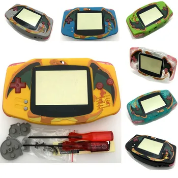 7 Цветов Fire Dragon, полный корпус, чехол, полный комплект для Game Boy Advance GBA