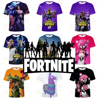 Fortnite Hero Victory/ Детская футболка Kids Battle Royale, футболка для мальчиков и девочек, футболки в стиле харадзюку с коротким рукавом, пальто, детская одежда
