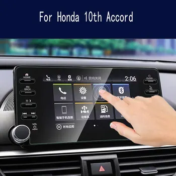 Автомобильное навигационное закаленное стекло для Honda Accord 2018 2019 7-дюймовая 8-дюймовая пленка центрального управления автомобиля Accord для защиты экрана с 7 отверстиями на 8 отверстий