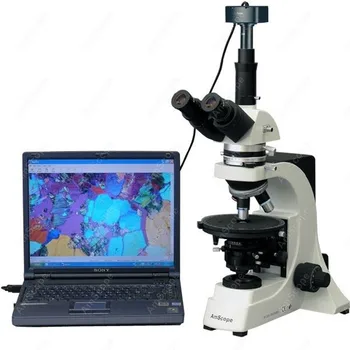 Бесконечно Поляризационный микроскоп-AmScope Поставляет 40X-600X Бесконечно поляризационный микроскоп + 5-Мегапиксельную камеру