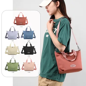 Маленькая сумка для женщин 2023 года, новая портативная сумка в корейском стиле, модная повседневная сумка через плечо, оксфордская нейлоновая сумка