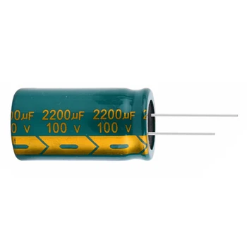 1 шт./лот 100 В 2200 МКФ алюминиевый электролитический конденсатор размер 22*40 2200 МКФ 20%