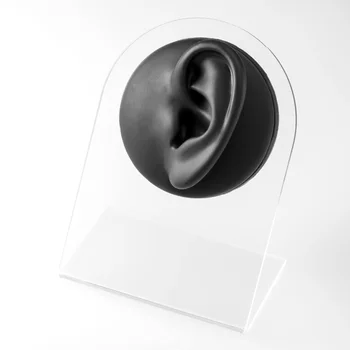 1ШТ Мягкая силиконовая модель уха для слухового аппарата 1:1 Модель человеческого уха, имитирующий дисплей, Реквизит, Инструменты для обучения, Ювелирные изделия, серьги-витрины