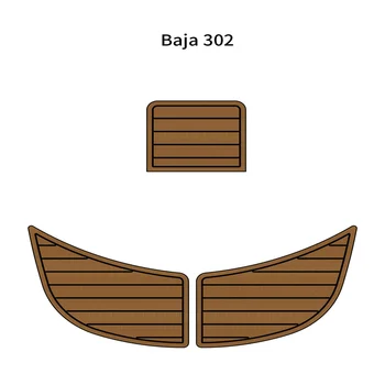 2002 Baja 302 Платформа для плавания, коврик для лодок, EVA, искусственная пена, настил из тикового дерева