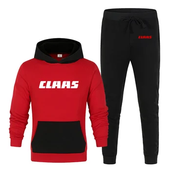 2023 Новая мужская толстовка CLAAS с принтом, весенне-осенняя одежда, удобный модный повседневный пуловер, спортивные штаны в стиле харадзюку, костюм