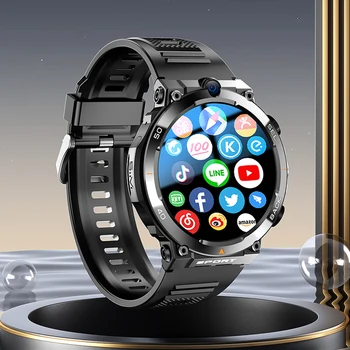 2024 Новые 4G LTE Смарт-часы Для Мужчин Android 8,1 Smartwatch Телефон 900 мАч Двойная Камера GPS Wifi SIM-карта Вызов Спорт Для Взрослых Google Play