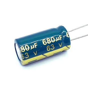 5 шт./лот высокочастотный низкоомный 63v 680UF алюминиевый электролитический конденсатор размером 13*25 680UF 20%