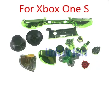 50 компл./лот Замена Ремонт Chrome ABXY Dpad Триггеры Полное Покрытие Кнопки Набор Комплектов Контроллер Мод для Xbox One Slim XboxOne S