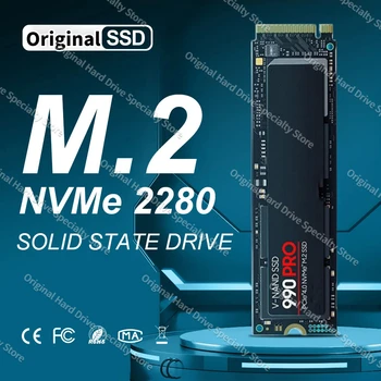 990 PRO 4 ТБ 2 ТБ 1 ТБ Hdd M.2 2280 PCIe4.0x4 NVMe SSD Игровой Внутренний Твердотельный Жесткий Диск До 7500 Мбит/с для Настольного ноутбука PS5