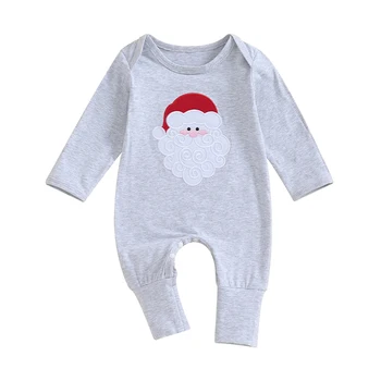 CHQCDarlys/ рождественский комбинезон для новорожденных мальчиков и девочек, комбинезон, боди с длинным рукавом, осенне-зимняя одежда для новорожденных, Рождественская одежда для младенцев