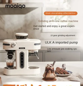 Moqiao K1 полуавтоматическая итальянская кофемашина с мелкой концентрированной молочной пенкой, американского помола, встроенная машина 220V