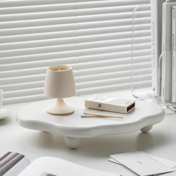 Nordic Luxury INS Настольное украшение Лотки для хранения посуды Неправильной формы Реквизит для съемок