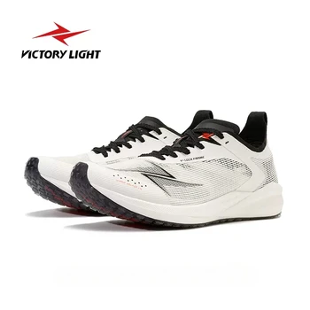 Victory Light Полноразмерная карбоновая пластина Кроссовки для легкоатлетических гонок Тренировочные соревнования по бегу Спортивная обувь для скоростных упражнений
