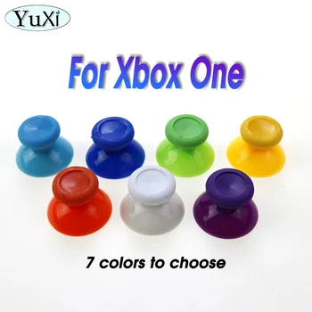 YuXi 2 шт. для контроллера Xbox One, 3D аналоговый джойстик, джойстик, Красочный круглый Грибной колпачок, Сменные Аксессуары