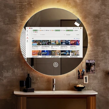 Внутренний светодиодный сенсорный экран с диагональю 21,5 дюйма, Интеллектуальное Зеркало для телевизора в спальне, Умное Зеркало в ванной, Android