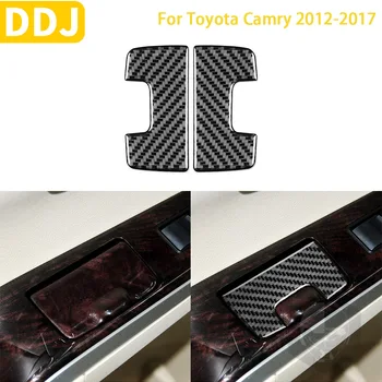 Для Toyota Camry 2012-2017 Азиатского выпуска, автомобильные Аксессуары, наклейки для отделки салона из углеродного волокна, задняя Пепельница