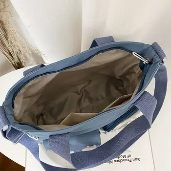 Женская нейлоновая модная сумка для покупок через плечо, студенческая портативная сумка-мессенджер, модный легкий карман и сумка для мобильного телефона
