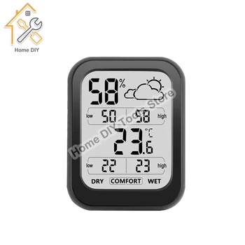 ЖК-цифровой термометр-гигрометр, Электронный измеритель температуры и влажности в помещении, датчик метеостанции -20 ~ 60 ℃
