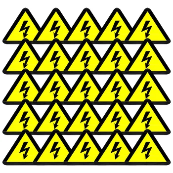 Клейкие наклейки с логотипом, электрическая наклейка, предупреждающая надпись на электрической панели, знак ограждения, предупреждение о высоком напряжении, знаки опасности