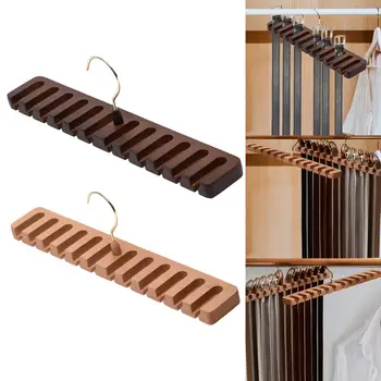 Многофункциональный Органайзер, Вешалка для аксессуаров для гардероба, деревянный прочный пояс-шарф