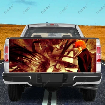 Наклейка на автомобиль в стиле аниме Bleach Ichigo модификация заднего хвоста грузовика, изготовленная на заказ, подходит для внедорожника, упаковочная наклейка для грузовика, наклейка-наклейка
