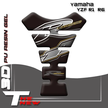 Наклейки на мотоцикл Высококачественная наклейка на топливный бак Рыбья кость Защитные Наклейки 3D накладка на бак для Yamaha YZF R1 R6