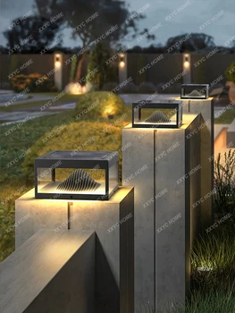 Наружный водонепроницаемый настенный светильник с солнечным светом, пейзажный внутренний двор, сад, ворота виллы, настенный светильник