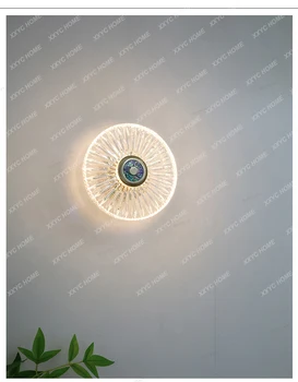 Настенный светильник в виде ракушки подсолнуха, круг верхнего освещения для прихожей и креативная прикроватная лампа
