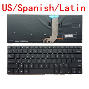 Новая Американская Испано-Латинская Клавиатура С Подсветкой Для ASUS X411 X411U X411UQ X411SC X411UV X411UA X411UN X411UF X406 S4000U S4100V S4200U