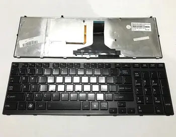 НОВАЯ клавиатура для ноутбука Toshiba Satellite A660 A660D A665 A665D Teclado US Черного цвета с ПОДСВЕТКОЙ