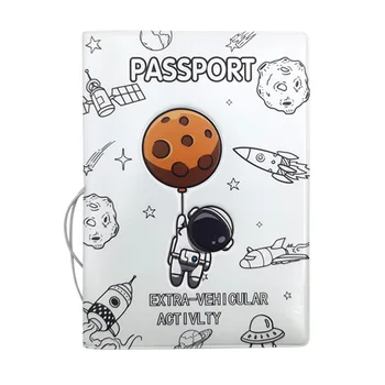 Новая обложка для паспорта астронавтов 3D Стерео дорожный кошелек из ПВХ, держатель для удостоверения личности, Переносные Аксессуары для путешествий