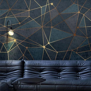 Обои на заказ 3d креативные геометрические линии современный минималистичный абстрактный свет роскошные обои домашний декор фреска 3d обои