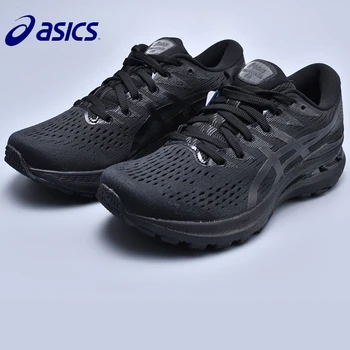 Оригинальные мужские кроссовки Asics Gel Kayano 28, черные дышащие кроссовки Gel Kayano 28, повседневная обувь для бега, спортивная обувь на открытом воздухе, удобная