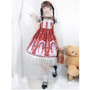 Платье Sweet Lolita JSK с оборками Angel Prayer, юбки-джемперы в стиле Лолиты
