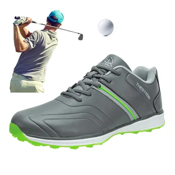 Профессиональная мужская обувь для гольфа, водонепроницаемые спортивные кроссовки, черные, белые спортивные кроссовки для гольфа на открытом воздухе, брендовые тренировочные кроссовки