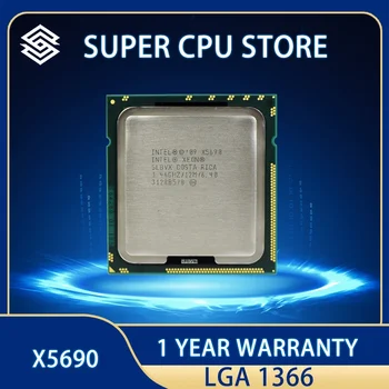 Процессор Intel Xeon X5690 3,46 ГГц Процессор 6,4 Гт /с 12 МБ 6-ядерный 1333 МГц SLBVX LGA 1366