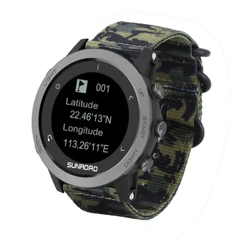 Смарт-часы Sunroad T5 10ATM с GPS, водонепроницаемые, для занятий спортом на открытом воздухе, дайвингом, альтиметром, барометром, частотой сердечных сокращений, bp, профессиональными GPS-часами
