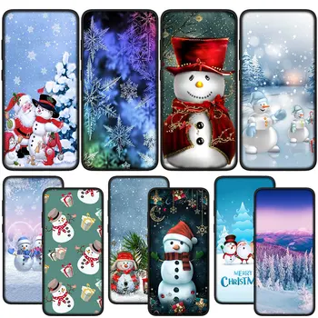 Счастливого Рождества, Чехол со Снеговиком, Чехол для Телефона Samsung Galaxy Note 20 Ultra 10 8 9 S10 Lite S9 A6 A8 Plus A7 A9, Мягкий Чехол