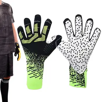 Футбольные перчатки Профессиональные спортивные футбольные вратарские перчатки Футбольные перчатки с противоскользящими латексными захватами для взрослых и детей