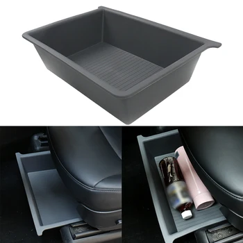 Ящик для хранения под сиденьями, лоток-органайзер, выдвижной ящик для Tesla Model Y 2020-2023, Лоток для хранения аксессуаров для интерьера автомобиля
